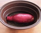 レンチン♪さつま芋の丸ごと１本蒸し作り方3写真