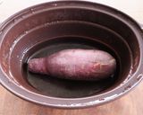 レンチン♪さつま芋の丸ごと１本蒸し作り方4写真