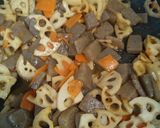 蒟蒻&蓮根&人参のカレーきんぴら♪弁当に作り方3写真