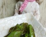 リカちゃん♡スナップエンドウめんつゆ炒め作り方16写真
