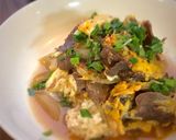 オートミール牛とじ丼（他人丼）ダイエット作り方8写真