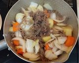 ダシ不要、野菜多めのヘルシー肉じゃが作り方6写真
