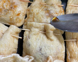 ザーサイと魚肉ソーセージの巾着作り方9写真