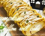 ふわふわ♡かぼちゃシフォンロールケーキ♪作り方35写真