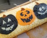 ハロウィン♪ロールケーキ♪カボチャのデコ作り方18写真