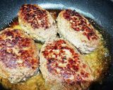 氷を入れて焼き上げるハンバーグ作り方29写真