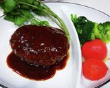 氷を入れて焼き上げるハンバーグ作り方36写真
