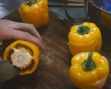 オシャレなパプリカの肉詰め作り方4写真