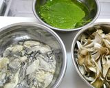 牡蠣と舞茸のクリームパスタ作り方2写真