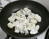 牡蠣と舞茸のクリームパスタ作り方5写真
