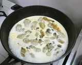 牡蠣と舞茸のクリームパスタ作り方7写真