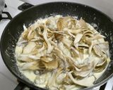 牡蠣と舞茸のクリームパスタ作り方8写真