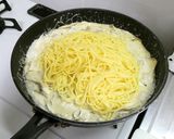 牡蠣と舞茸のクリームパスタ作り方13写真