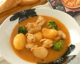 鶏肉ともち麦の参鶏湯風スープ作り方6写真