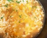 マルちゃんカレーうどんでチーズリゾット?作り方3写真