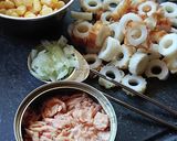おうち居酒屋★ツナマヨコーンちくわ作り方1写真