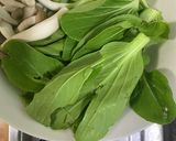 たっぷり青梗菜と海老の帆立貝柱あんかけ作り方1写真