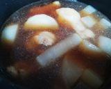 【優しい味】手羽元大根とゆで卵の煮物。作り方2写真