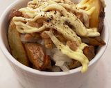 フライドポテトの納豆オニオンソース作り方8写真