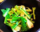 フレッシュ野沢菜で作る青菜炒め作り方3写真