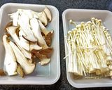 エリンギとエノキ！唐揚げ粉でカリカリ焼き作り方1写真