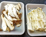 エリンギとエノキ！唐揚げ粉でカリカリ焼き作り方1写真