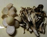 かき、里芋、舞茸の炊き込みご飯作り方2写真