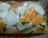 みかんの皮で!大根のお漬物♪作り方3写真