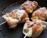 悪魔のおつまみ★焼き鳥甘辛マスタード作り方4写真