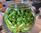 寿司酢で簡単！青トマトのピクルス作り方2写真