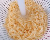 塩ラーメンとサバ缶で、サバ塩つけ麺!作り方5写真
