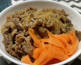 お出汁で炊いた牛丼作り方4写真