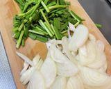ニラと玉ねぎプラスですき焼きをリメイク作り方1写真