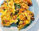 コンビーフ　オムレツ　（崩れ ; ; ）作り方4写真