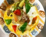 根菜チクワ甘辛和風味スペイン風オムレツ風作り方22写真
