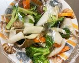 コンソメケチャップ味豚こま大根青椒肉絲風作り方12写真