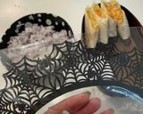 神無月28　春巻き　ハロウィン弁当作り方3写真