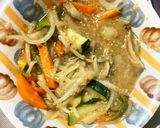 レンジもやしズッキーニ中華とろみ野菜炒め作り方14写真