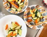 根菜肉なし味噌肉じゃが味温野菜サラダ作り方6写真