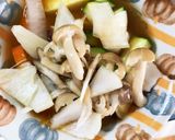 根菜肉なし味噌肉じゃが味温野菜サラダ作り方13写真