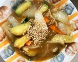 根菜肉なし味噌肉じゃが味温野菜サラダ作り方18写真