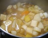 簡単！里芋と薩摩芋のけんちん汁作り方3写真