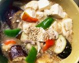 豚こま簡単油淋鶏風味麻婆豆腐茄子作り方21写真