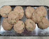 お弁当にも♡チーズインはんぺん鶏つくね作り方2写真
