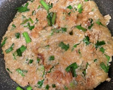 厚揚げとニラのお好み焼き風作り方2写真