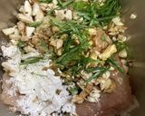 椎茸と大葉入り鶏ハンバーグ作り方1写真