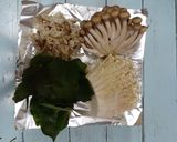 オカワカメ　キノコ根菜ごま油炒め作り方1写真