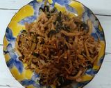 オカワカメ　キノコ根菜ごま油炒め作り方7写真