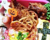 ハロウィン★お弁当(すみっコ＆オバケ)作り方2写真
