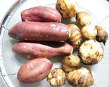 省エネ♪簡単♪ゼロ活力なべで蒸し芋作り方1写真